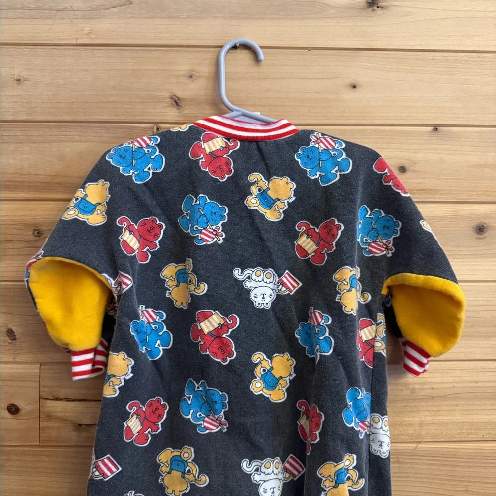 Vintage 90’s 9 & 18 Months Animal Giraffe Cat Colorful Romper Jumpsuit Retro